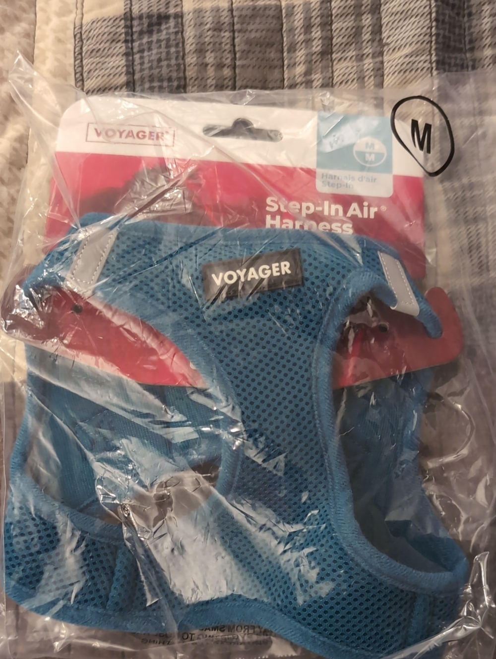 VOYAGER Blue Step-In Air Harness for Dogs - Medium